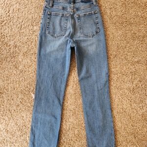 Abercrombie & Fitch the ankle straight ultra high rise